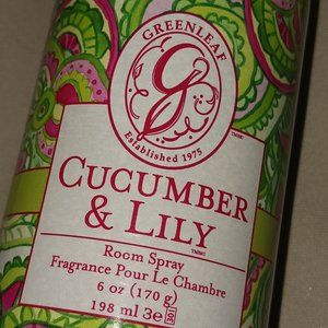 Greenleaf Cucumber & Lily Room Spray 6oz